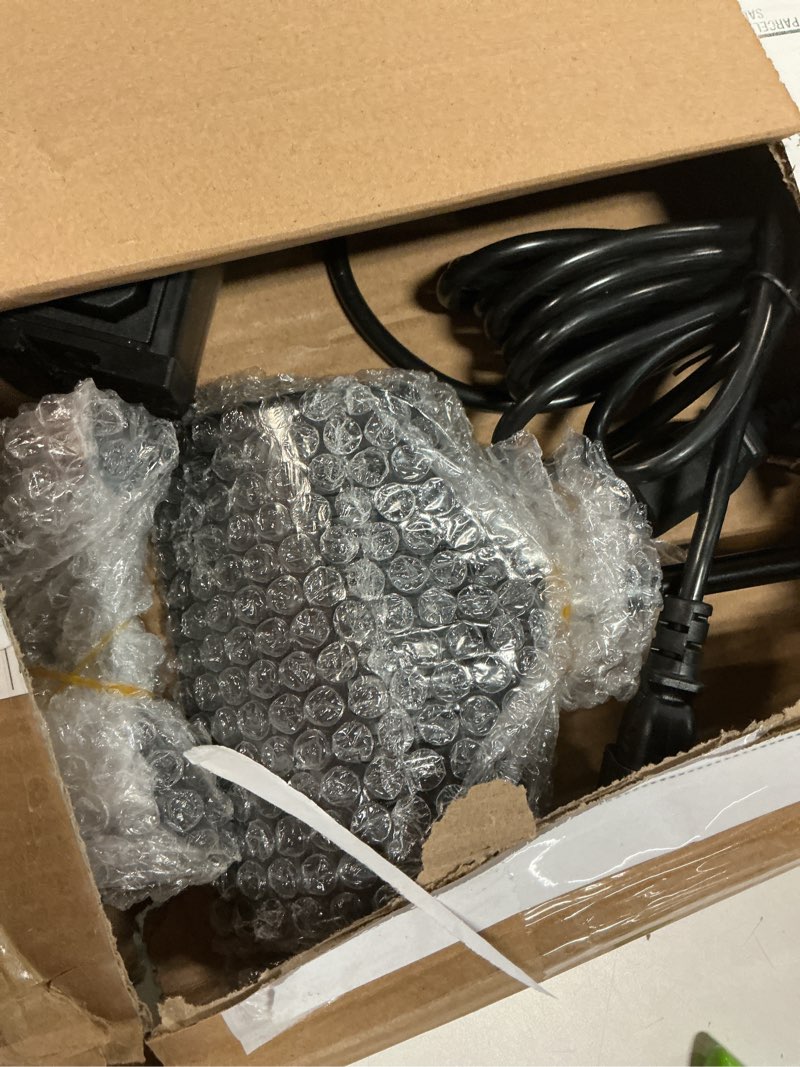 Condition photo showing As Is for 2pcs Black Trade Show Lights Connectable LED Display and Exhibit Arm Lighting Tradeshow Lights Included Mounting C-Clamp, Brackets, Power & Connect Cables