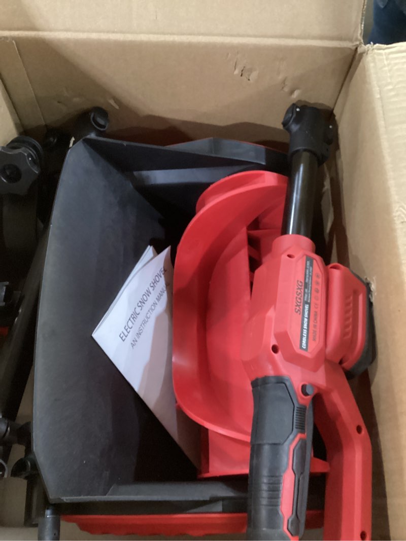 Condition photo showing New/Like New for Electric Snow Shovel for Milwaukee M18 18V Battery, 11" Brushless Snow Blower with Adjustable Handle, Max 26 FT Snow Thrower, Cordless Snow Shovel M18 for Driveway, Sidewalk, Patio, Deck (No Battery) Compatible with Milwaukee Battery