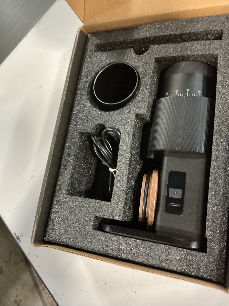 Condition photo showing Good Condition for portable electric burr coffee grinder,wirsh geimori t38 with 3600mah battery& stepless adjustment for espresso,pour over,french press, single dose, fast usb-c charging,travel & home use,black