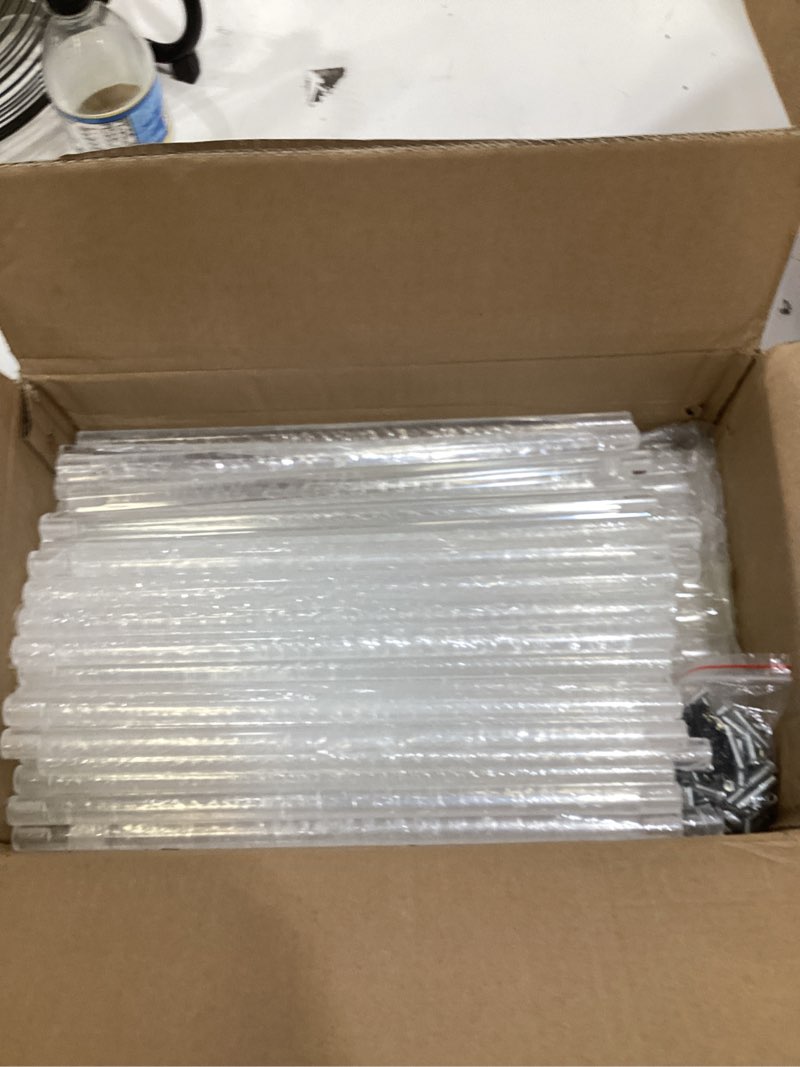 Condition photo showing Good Condition for geetery 8 pieces tall acrylic vase wedding centerpieces clear flower stand column geometric floral vase elegant display holder for birthday party wedding table decorations (28 inch) 8 28 inch