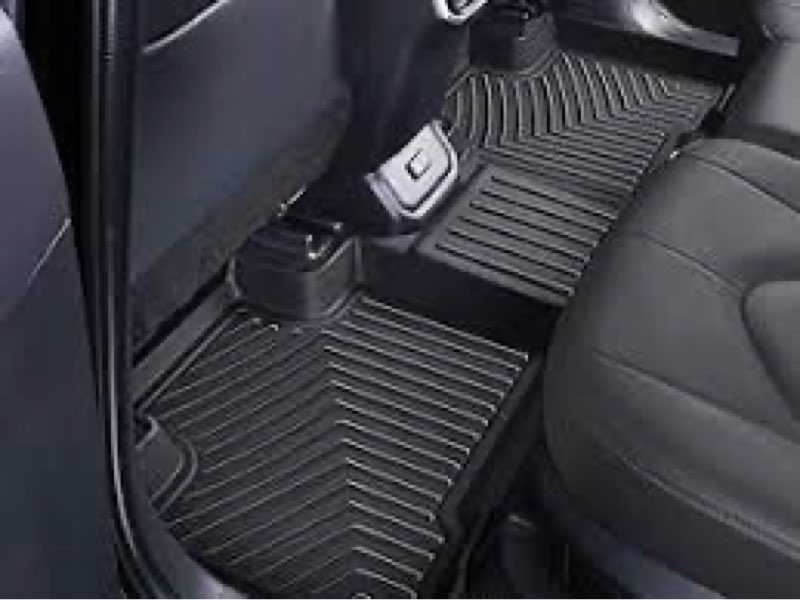 SANBAN-AXE Floor Mats & Large Trunk Mat for 2016-2024 2025 Dodge Durango?Only Fit 6 Seats?-2nd Row B