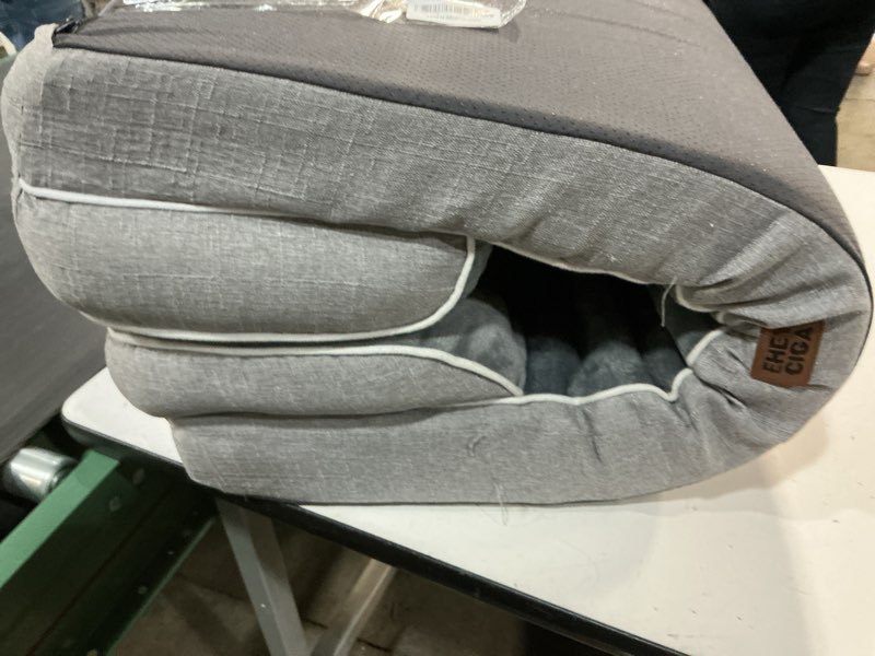 Condition photo showing As Is for EHEYCIGA Orthopedic Dog Beds for Extra Large Dogs 44x32Inch, Waterproof Memory Foam XL Pet Bed with Sides, Non-Slip and Egg-Crate Foam Big Dog Couch Bed with Washable Removable Cover, Grey 44.0"L x 32.0"W x 6.5"Th Grey