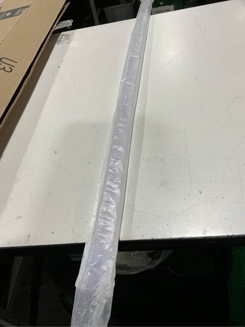 Condition photo showing Good Condition for Frameless Shower Door Bottom Seal Shower Sweep with Drip Rail for 3/8" Glass,36" Long, Vinyl, Clear For 3/8" Glass Bottom Seal