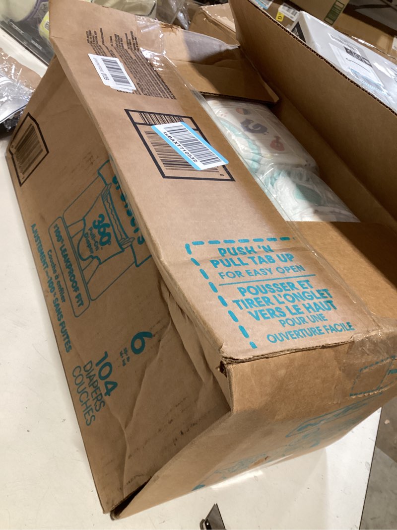 Condition photo showing New/Like New for pampers diapers - cruisers 360 - size 6, 104 count, babyproof up to 100% leakproof pull-on diaper size 6 104