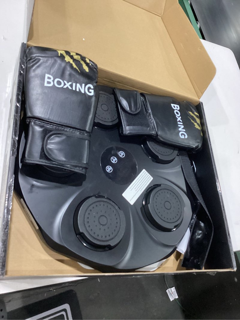 TGLLM Music Boxing Machine, Interactive Punching Trainer with Boxing Gloves, Large Size Wall Mounted