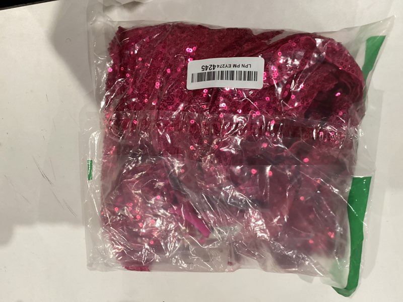 Condition photo showing Good Condition for GRACE KARIN Girls Sequin Dress Sleeveless Prom Party Formal Graduations Fancy Tween Girls Dresses Size 5-12 6-7 Years Hot Pink