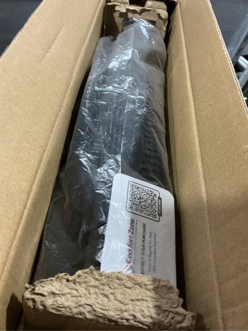 Condition photo showing Good Condition for comfort zone 9-inch reversible twin window fan with remote control – 3-speed dual blade fan with exhaust, cooling & circulate modes, expandable width 23.5\" to 37\", removable bug screen & tabletop feet black 3-speed w/remote