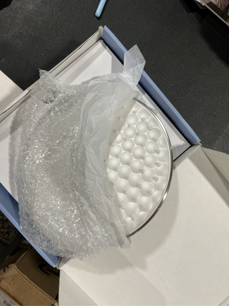 Condition photo showing Good Condition for dual shower head with handheld combo,8.6 inch rainfall showerhead,6 settings hand held shower heads with hose (brushed nickel)