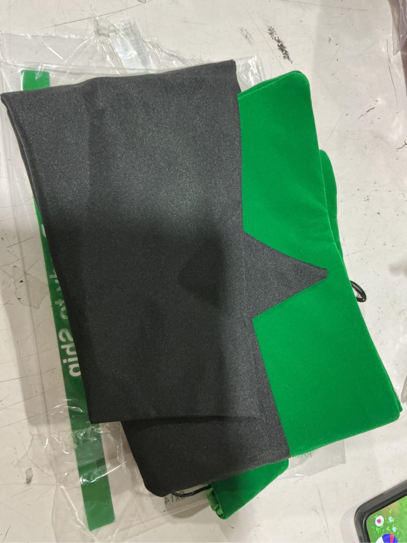 Condition photo showing Good Condition for clerkmans unisex graduation hood for bachelors & masters degree -university academic hood kelly green / kelly green / white