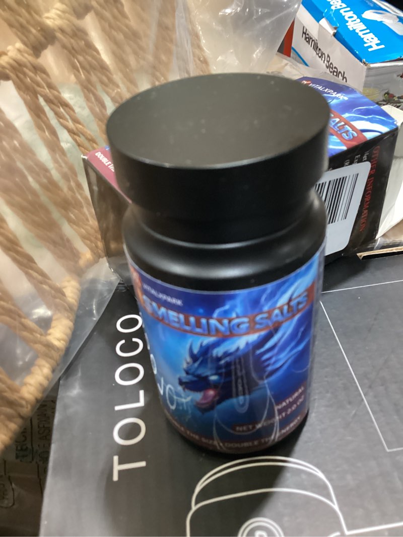 Condition photo showing Good Condition for salts for athletes in hockey, potent salts wake up for athletes, weightlifting and powerlifting - pre-activate salt for workout, instant energy, explosive power, enhanced focus & motivation