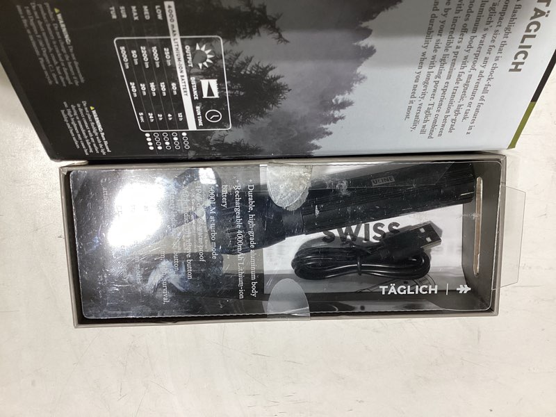 Condition photo showing Good Condition for swiss tech 5000 lumen rechargeable led flashlight with ip67 waterproof magnetic tailcap