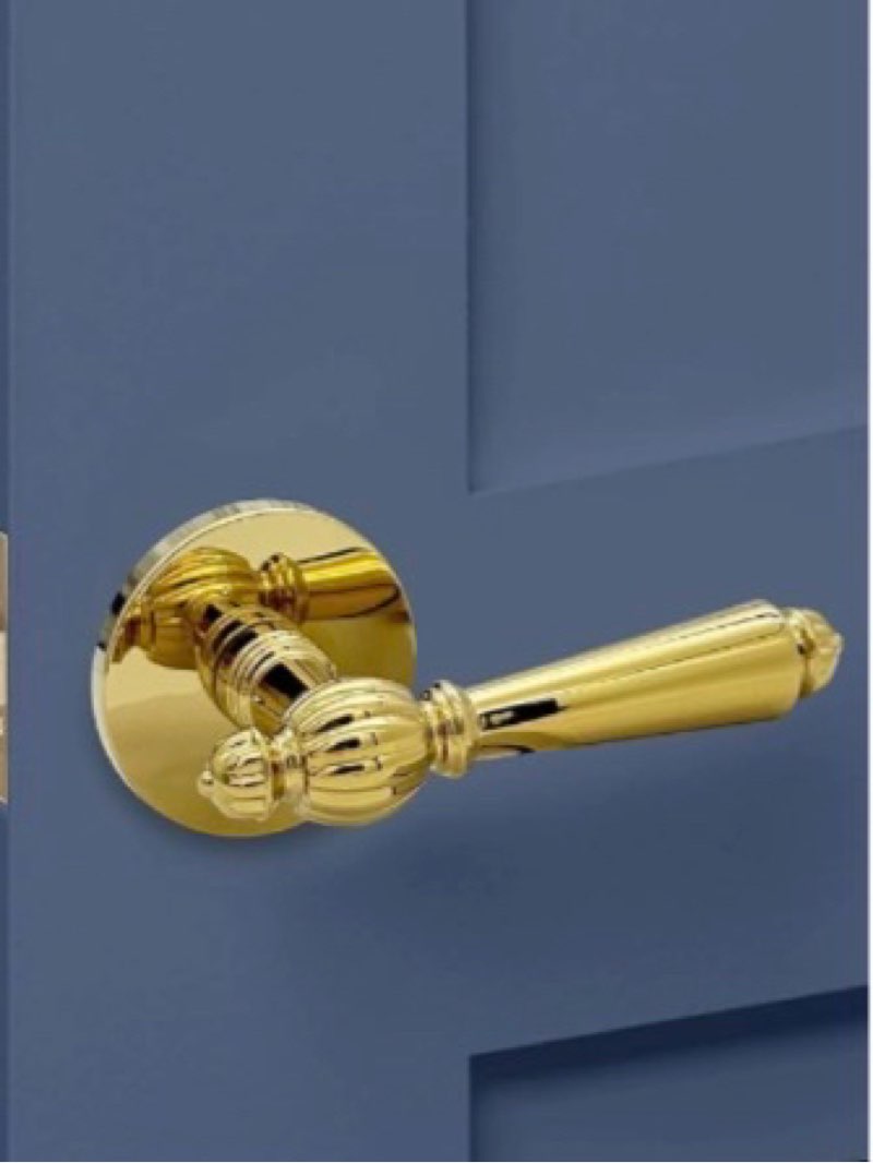 Rio Salto Gold Door Handles High Polish Gold Door Handle Passage Door Handle Interior Closet Door Ha 3-pack