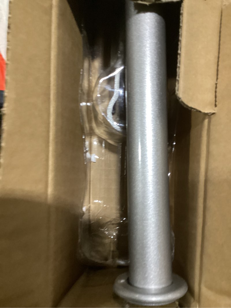Condition photo showing Good Condition for room/dividers/now adjustable ceiling mounted curtain rod - heavy duty 36-56 inches extendable rods for walls, ceilings, windows and room partitions - silver 36in-56in silver