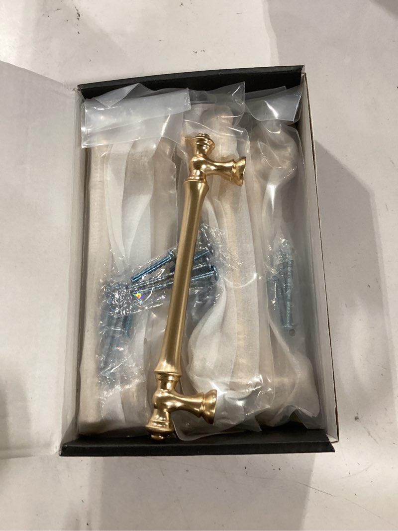 Condition photo showing Good Condition for asidrama 10 pack 5 inch(128mm) brushed brass kitchen cabinet handles, gold cabinet pulls kitchen cabinet hardware for cupboard drawer pulls 5" hole center 10 pack brushed brass