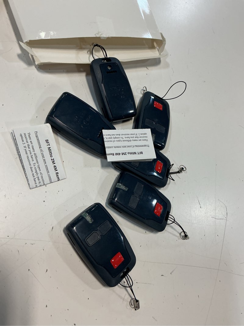 Condition photo showing New/Like New for kingdder 6 pcs 2 channel remote control compatible with bft mitto b rcb02 r1, 433.92mhz gate opener remote control transmitter for all kinds of doors, easy to program
