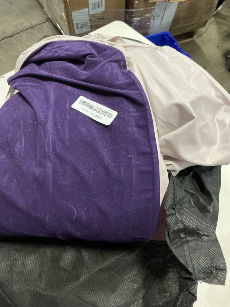 Condition photo showing As Is for CHILLSUN Queen Air Mattress With Built in Pump, 18" Raised Upgraded Inflatable Mattress Blow up Mattress, Strong Support Puncture Resistant Air Bed for Camping Home&Guests, Colchon Inflable 650lbs Max Purple 18" Queen