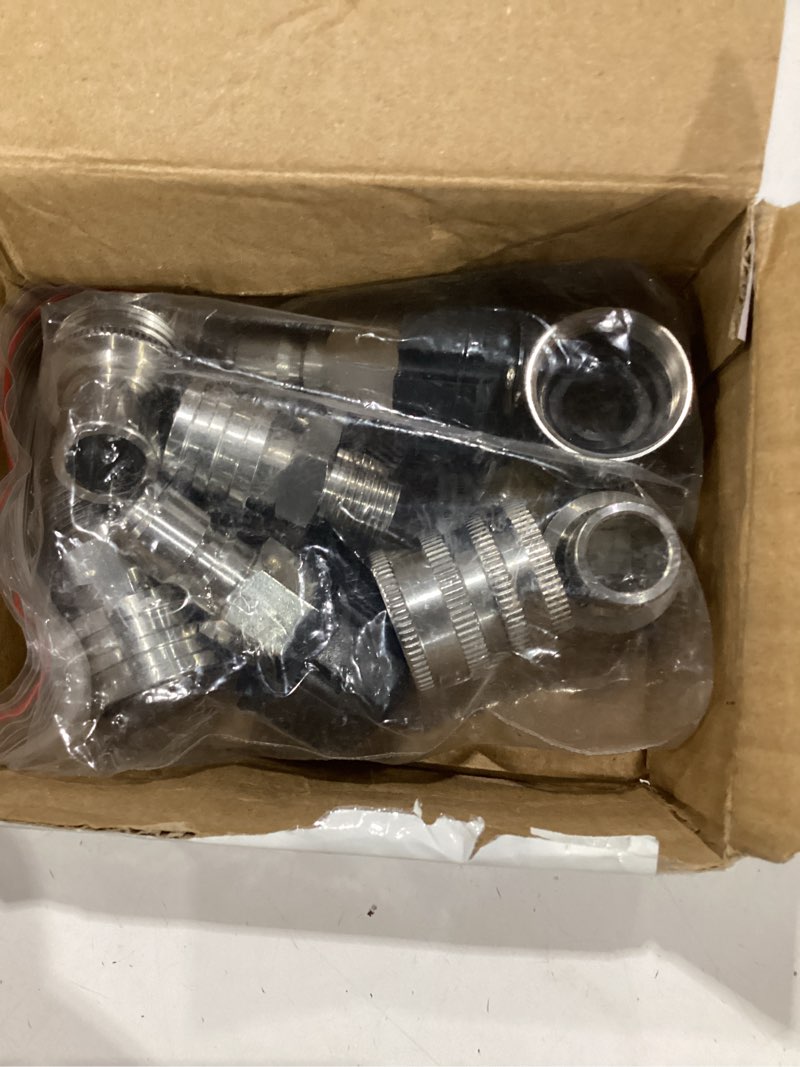 Condition photo showing New/Like New for twinkle star pressure washer adapter set, stainless steel quick disconnect kit, m22 14 mm quick connect swivel to 3/8'' quick connect fittings, 3/4" to quick release 8 sets 8 sets stainless steel