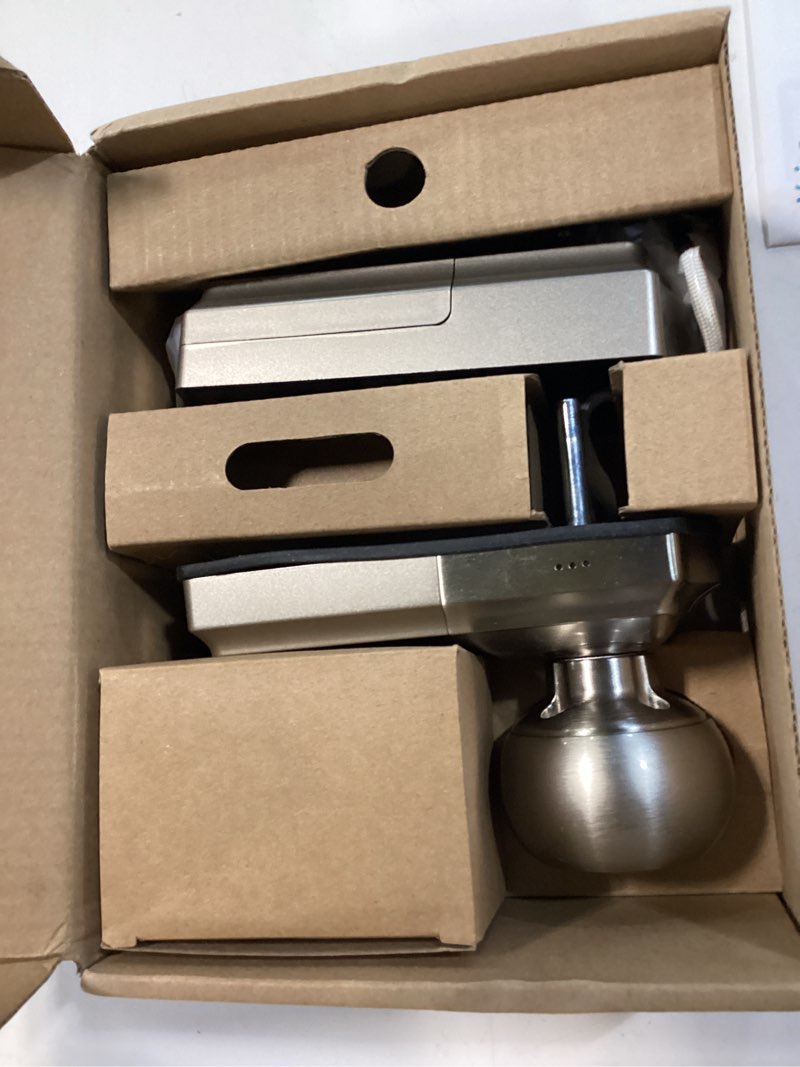 Condition photo showing Good Condition for veise ve028 built-in wi-fi smart lock with knob, fingerprint keyless entry with handle, app remote & voice control, electronic digital keypad for front door and bedroom, ip65 waterproof, satin nickel