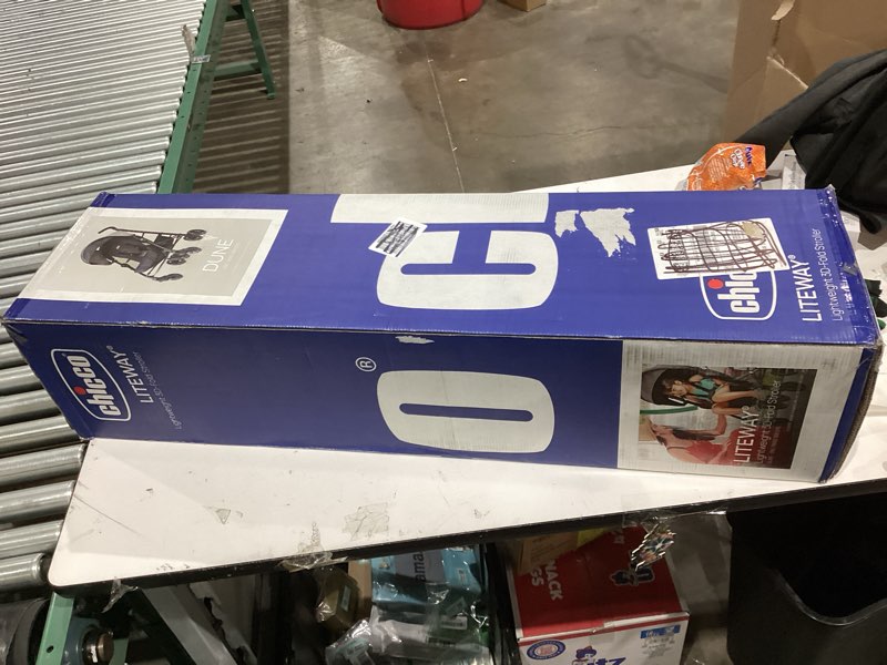 Condition photo showing New/Like New for Chicco Liteway® Stroller, Compact Fold Baby Stroller with Canopy, Lightweight Aluminum Frame Umbrella Stroller, for Use with Babies and Toddlers up to 40 lbs. | Dune/Brown