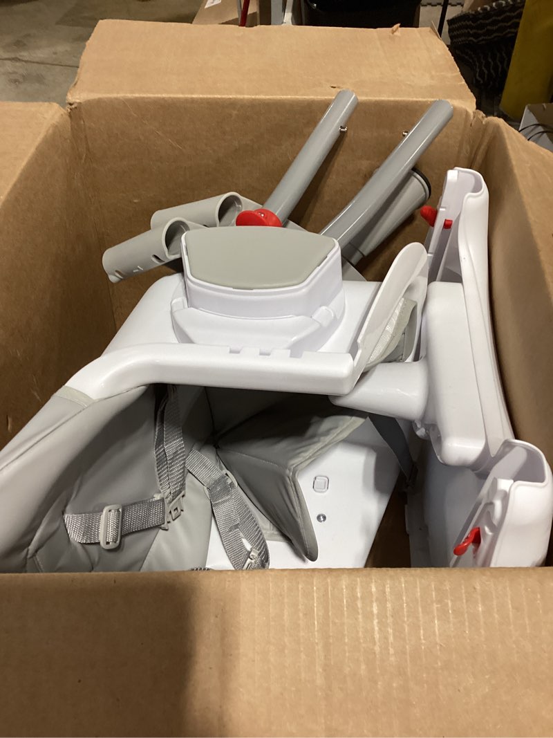 Condition photo showing Good Condition for dream on me portable 2-in-1 tabletalk high chair, convertible compact high chair, light weight portable highchair, grey gray