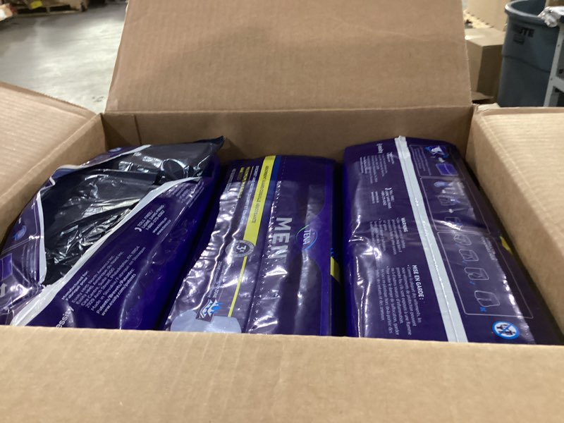 Condition photo showing As Is for TENA Men Protective Incontinence Guards for Men, Maximum Absorbency, 144 Count