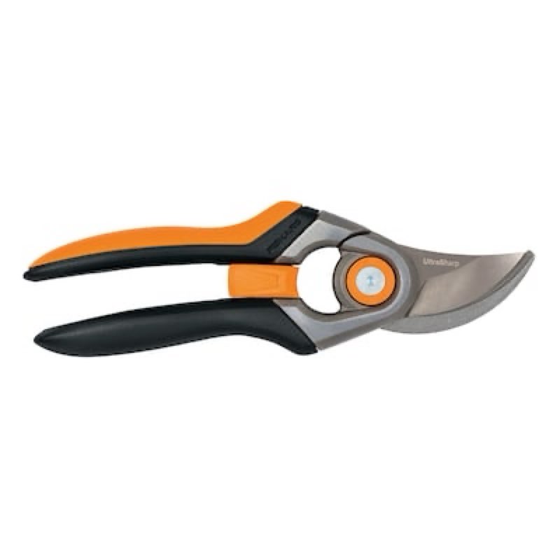 fiskars ultrasharp forged steel bypass hand pruner with standard handle