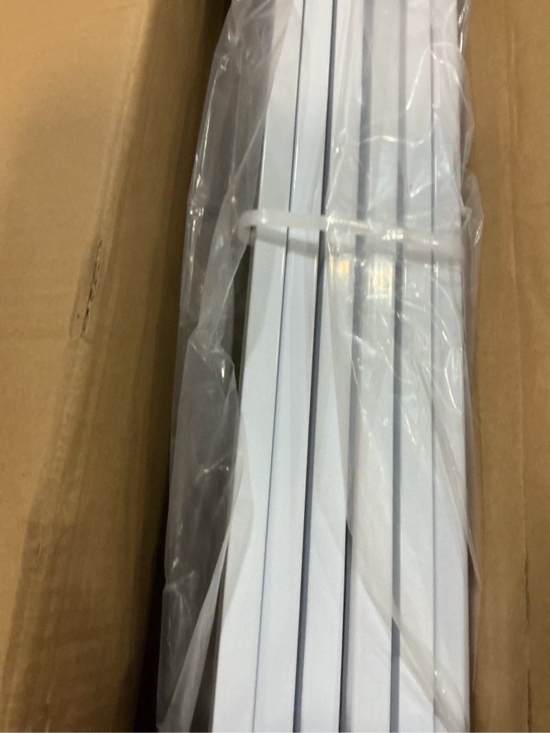 Condition photo showing Good Condition for no pawblems free standing dog gate with door, 36'' tall foldable dog fence for indoor & outdoor, up to 156 inch extra wide christmas tree fence, hallways, doorways, deck, yard (white, 6 panels) white-36" h up to 156" w, 6 panels