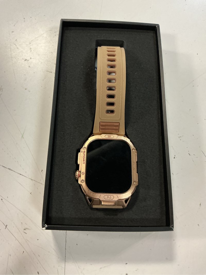 Condition photo showing Good Condition for souyie military grade smart watches for men led flashlight, blood pressure/heart rate/spo2/sleep, 500mah large capacity battery, waterproof rugged fitness tracker compatible with android and ios phone