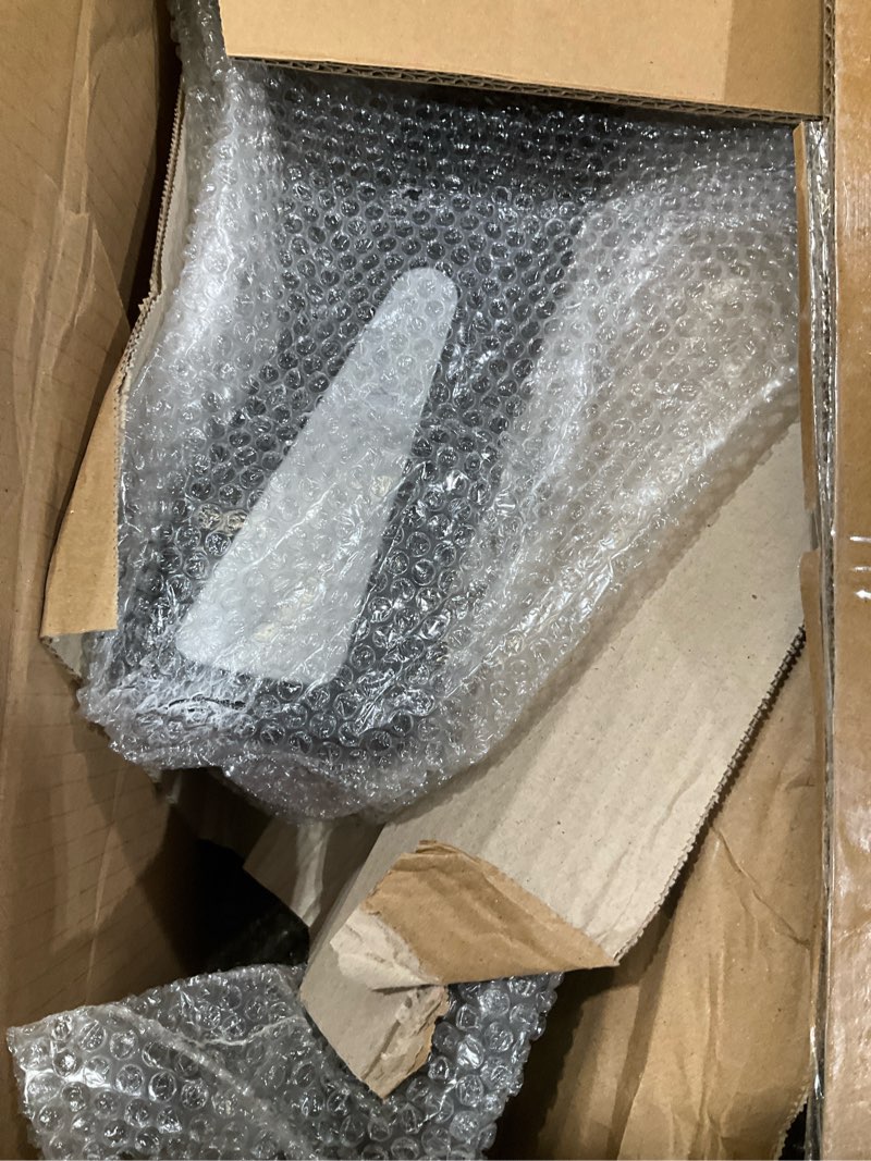 Condition photo showing New/Like New for OFFICE FACTOR Drafting Chair with Foot Ring, Mesh Back Drafting Clerk Stool, Adjustable Height, Removable Arms Swivel Chair for Office Home