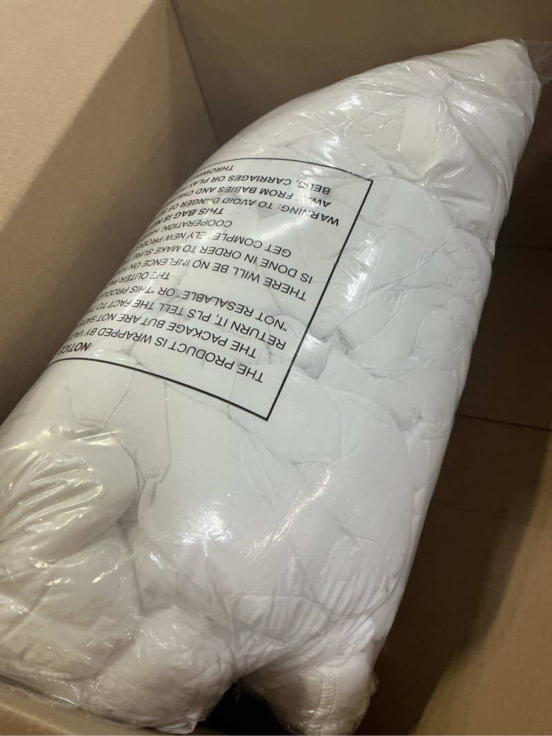 Condition photo showing Good Condition for elemuse queen mattress topper for back pain, extra thick mattress pad cover, plush soft pillowtop with elastic deep pocket, overfilled down alternative filling white queen