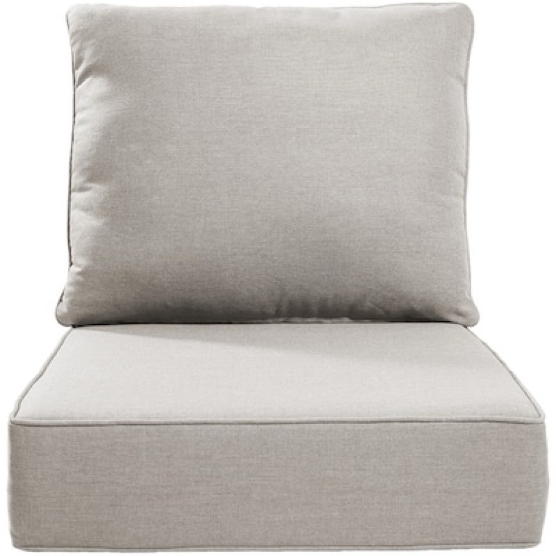 rilyson 24-in x 24-in 2 -piece beige-2pcs deep seat patio chair cushion