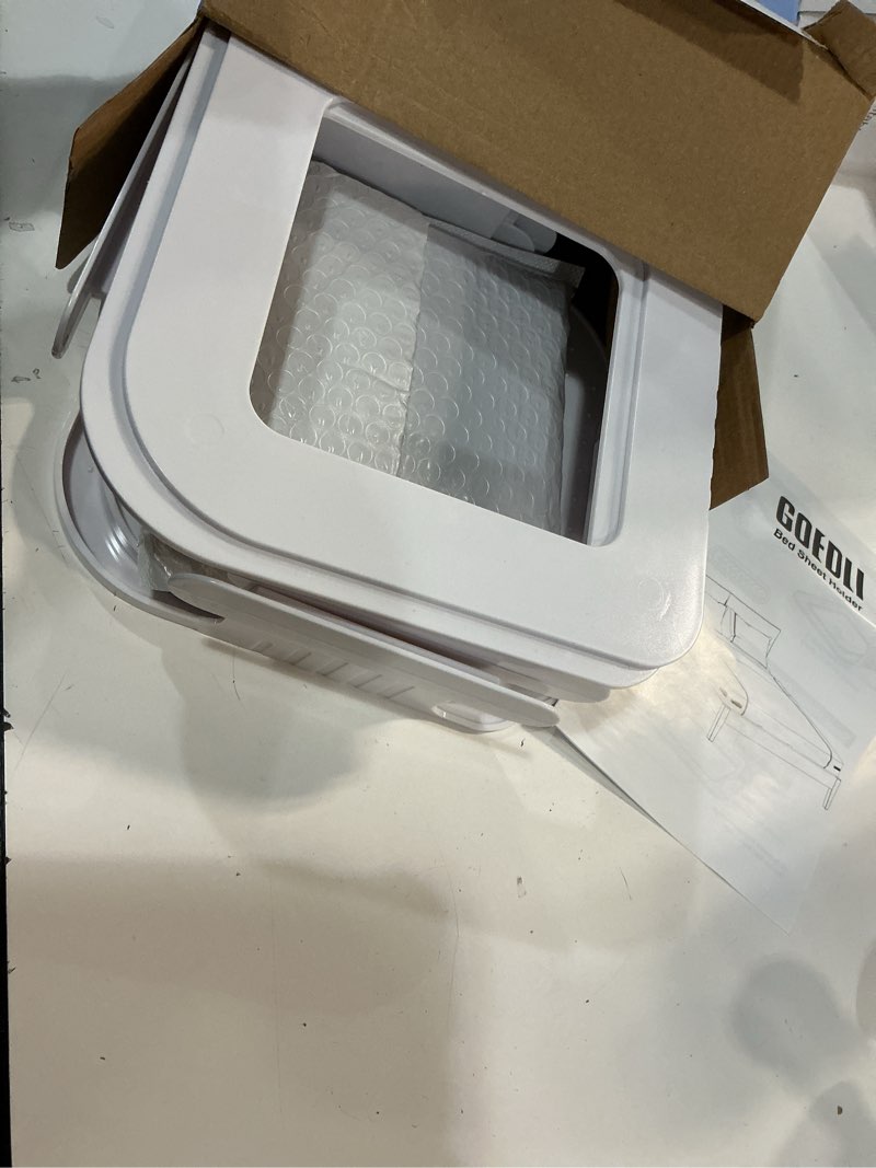 Condition photo showing Good Condition for Lock Bed Sheet Holders for All Sheet Sizes, Fitted Sheet Straps Keep Sheets Firm & Tight (White)