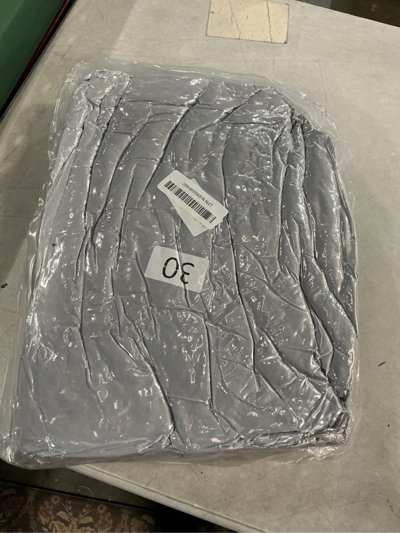 Condition photo showing Good Condition for invenho medium dog beds for medium dogs washable, rectangle dog bed medium size dog, orthopedic dog bed, warming soft calming sleeping puppy bed durable pet bed with anti-slip bottom m(30"x24"x9") m (30"x24"x9") grey