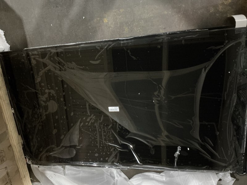 Condition photo showing As Is for screen damaged -no power. samsung 55-inch class crystal uhd u8000f 4k smart tv (2025 model) endless free content, crystal processor 4k, metalstream design, knox security, compatible with alexa