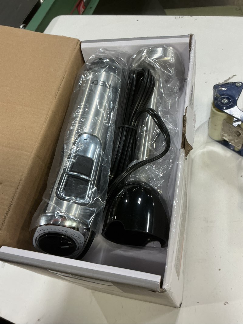 Condition photo showing Good Condition for hand blender, 5-in-1 immersion hand blender,12 speed turbo mode stick blender for make smoothie, milk shakes,juice ,sauces