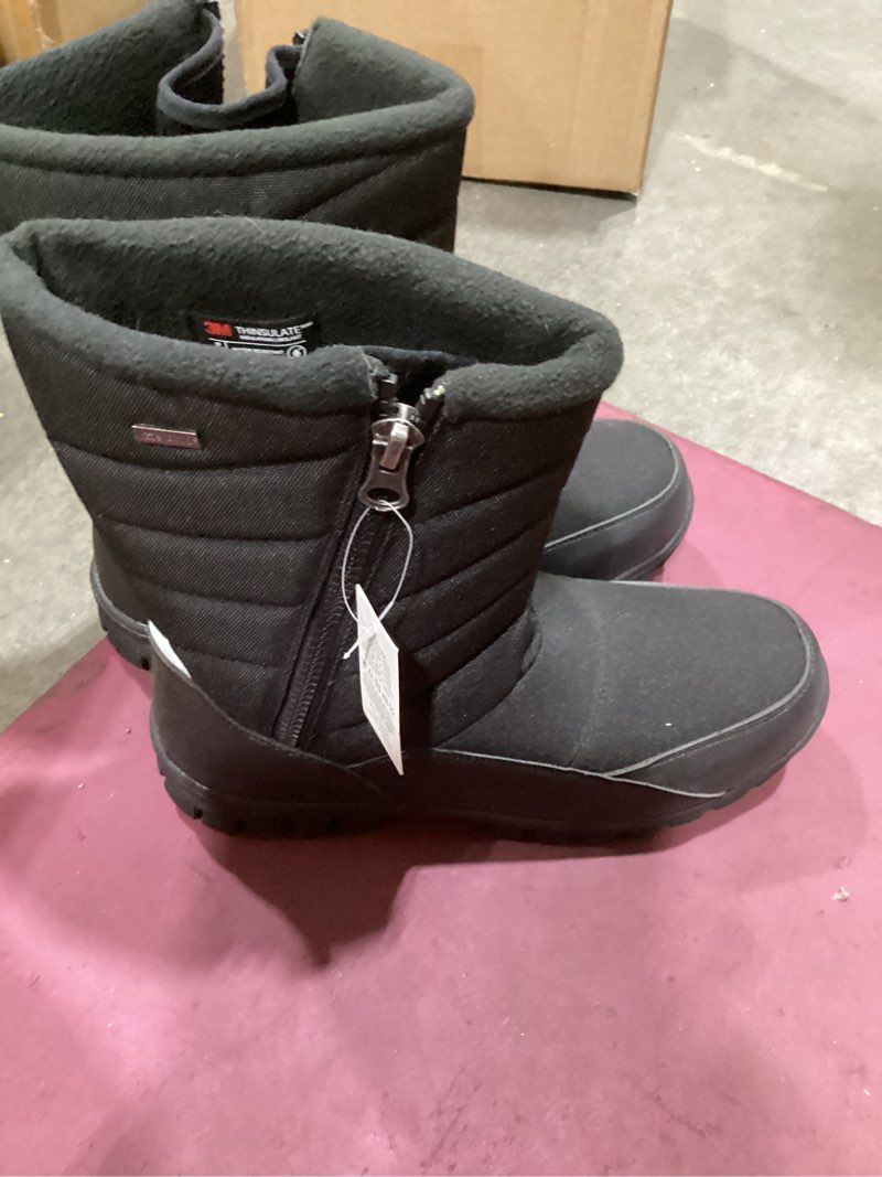 Condition photo showing Good Condition for silentcare mens winter mid-calf snow boot fur warm waterproof slip on outdoor athletic
