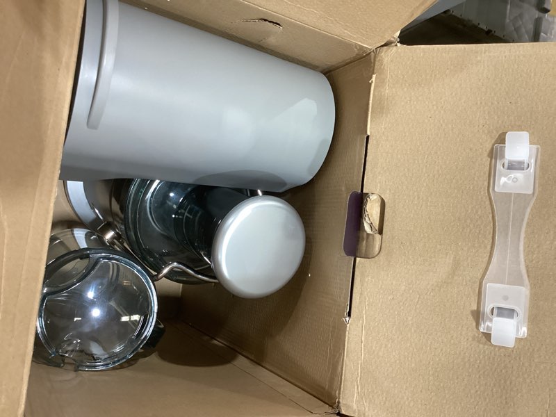 Condition photo showing As Is for Breville Juice Fountain Plus JE98XL, Silver Painted Silver One Size