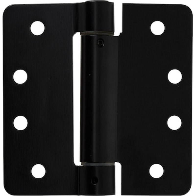 reliabilt 4-in h x 1/4-in radius oil-rubbed bronze spring interior door hinge