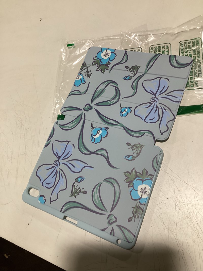 Condition photo showing Good Condition for Mektron Case for iPad Air 11 inch (M3 2025 7th /M2 2024 6th), Compatible with iPad Air 10.9" (2022 5th Gen /2020 4th Gen) Tablet Cover Buit in Pencil Holder with Auto Wake/Sleep, Bows C355