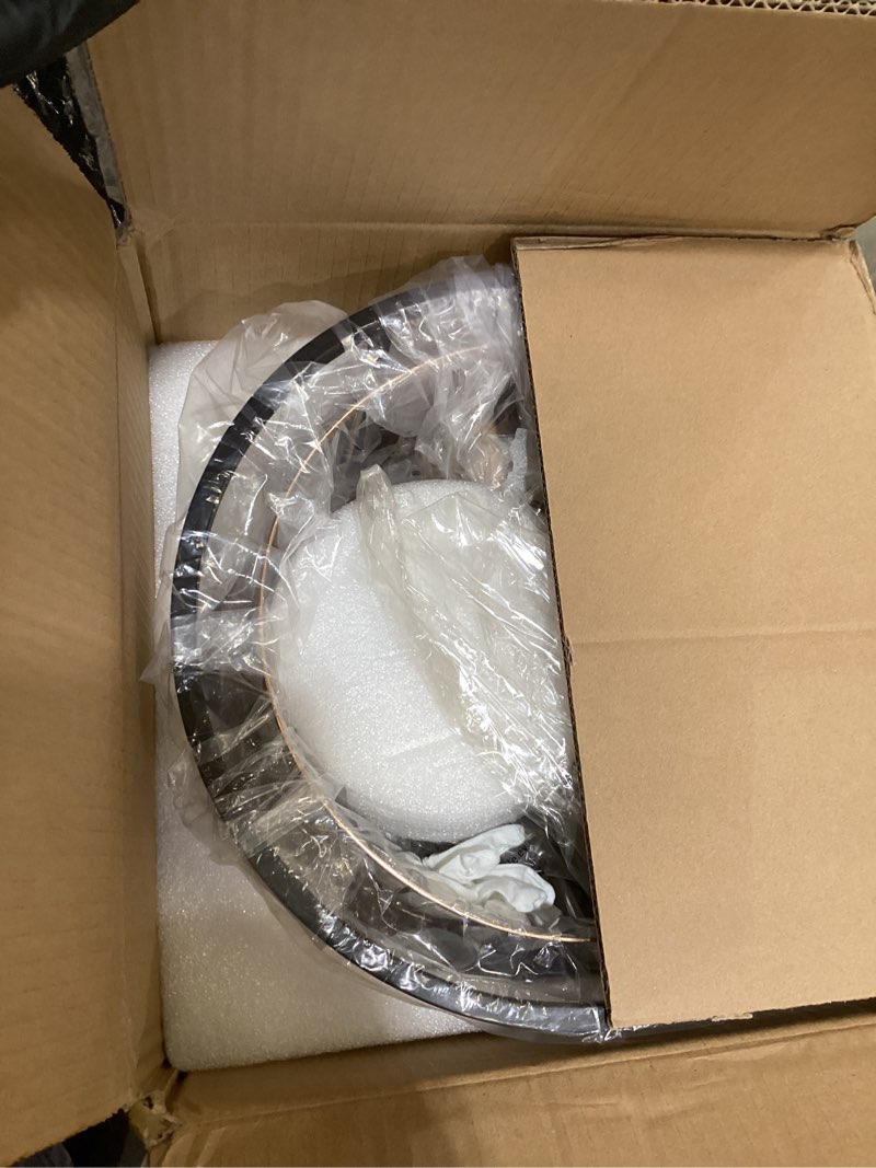 Condition photo showing Good Condition for AGV LIGHTING CL025 Crystal Ceiling Light Fixture, Semi Flush Mount, 4-Lights, D12 x H13, Clear K9 Crystal, Matte Black & Shine Gold Finish Black and Gold 025