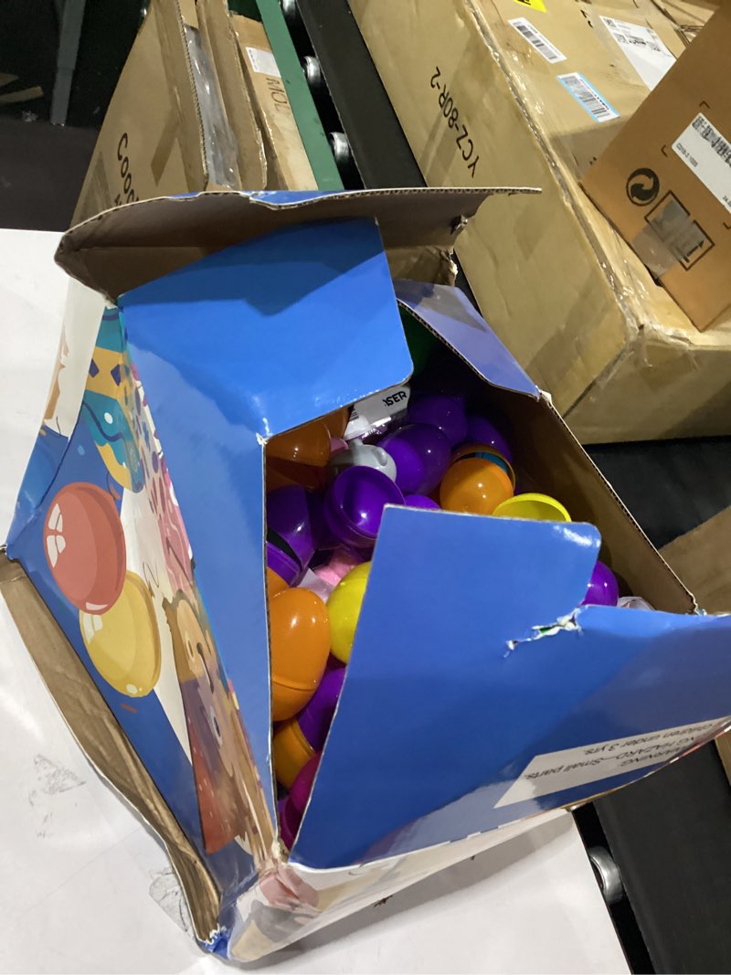 Condition photo showing As Is for 200 pcs prefilled easter eggs with toys inside, bulk easter eggs filled for easter egg hunt, easter party favors & easter basket stuffers for kids