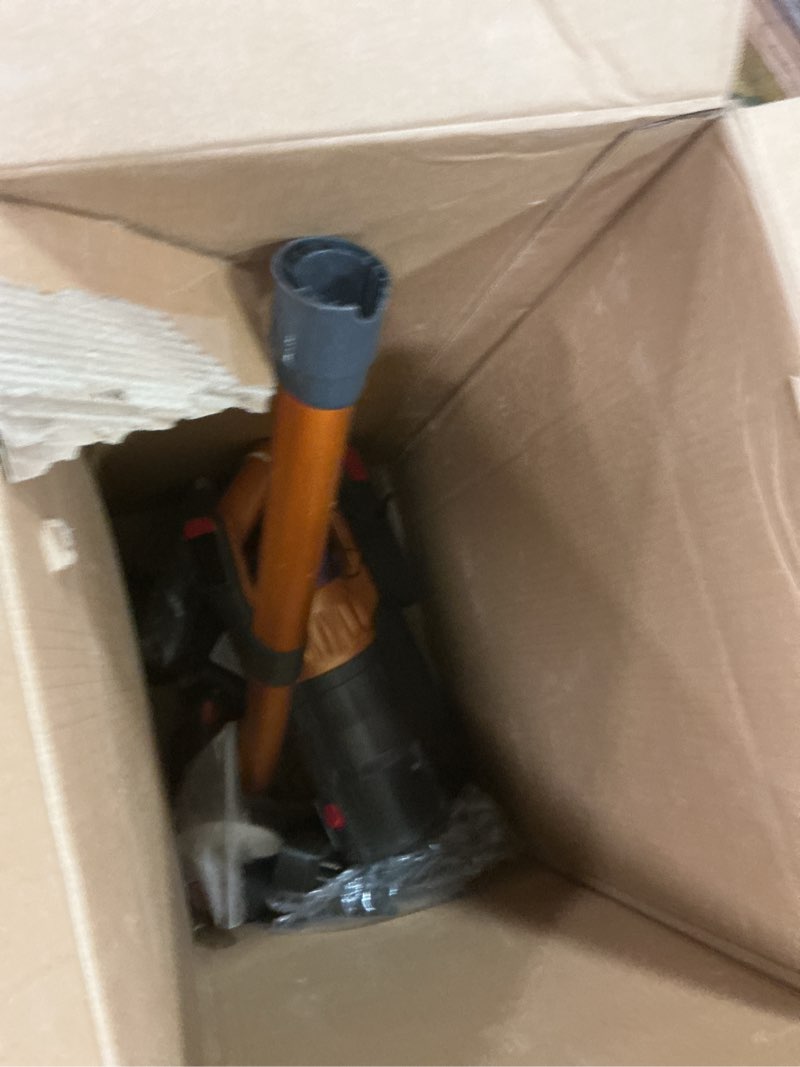 Condition photo showing As Is for Cordless Vacuum Cleaner for Home, Upgraded 60Kpa Powerful Suction Pet Hair Vacuum with 70min Runtime, Green LED Light for Hardwood Floors & Carpet, Self-Standing Rechargeable Stick Vacuum, Golden