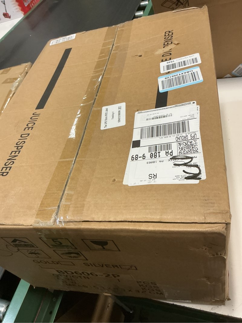 Condition photo showing Good Condition for Beverage Dispenser 4.4 Gallon, Large Drink Dispenser with Ice Core, Stainless Steel Beverage Dispenser with Stand for Cold Drinks, Juice, Lemonade, Iced Tea, Parties & Events