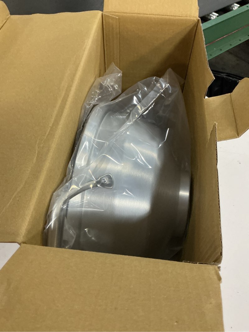 Condition photo showing New/Like New for popcorn popper | no-shake, no-stir premium stovetop popcorn maker | popcorn pan | popcorn pot | pops kernels perfectly without burning | easy serving