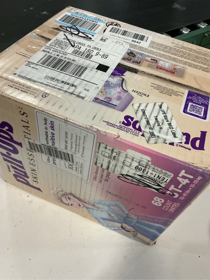 Condition photo showing New/Like New for Pull-Ups Girls' Skin Essentials Potty Training Pants, Training Underwear, 3T-4T (32-40 lbs), 68 Ct