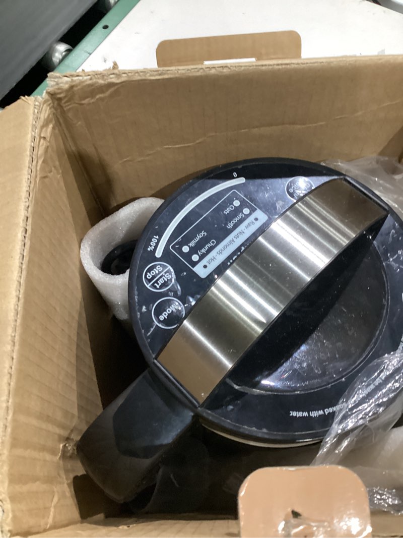 Condition photo showing As Is for 304 stainless steel almond milk maker machine (built-in filter) 50oz 6-7 cups per batch, 8-in-1 cooking blender make plant based nut milk, soy oat milk, soup & juice, automatic cleaning (silvery)