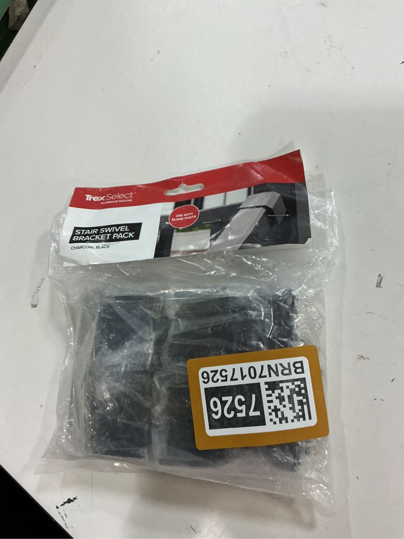 Condition photo showing New/Like New for trex select stair swivel bracket pack charcoal black 4pack
