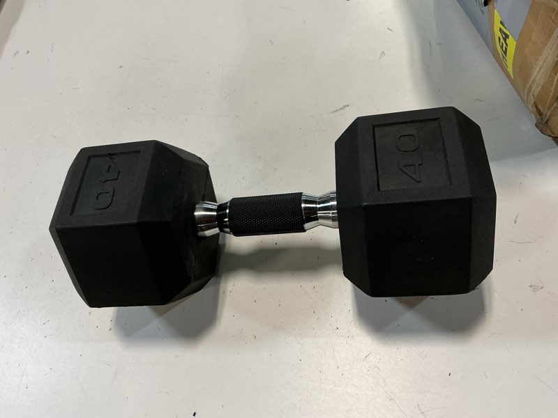 Condition photo showing Good Condition for  CAP Barbell Coated Hex Dumbbell Weight - Single |40  lbs 