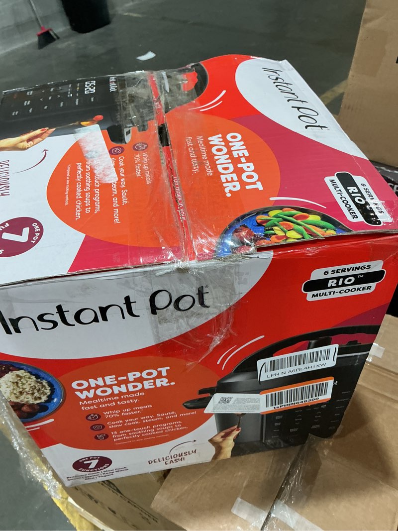 Condition photo showing As Is for instant pot