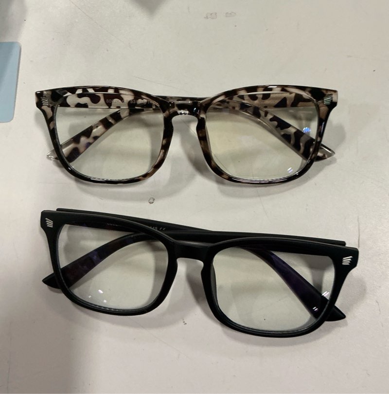 livho High Tech Blue Light Glasses - Advanced 99% Blue Light Blocking Computer Glasses - Anti Eyestrain & UV Glare Protection Assorted designs 2 pcs)